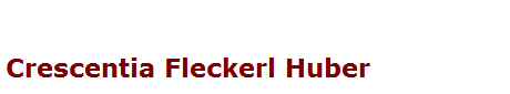 Crescentia Fleckerl Huber
